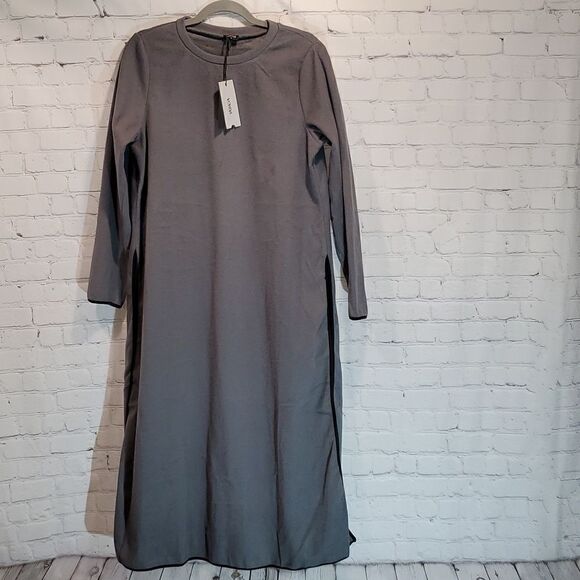 Vondalady gray NWT fleece maxi pullover dress - Picture 1 of 10